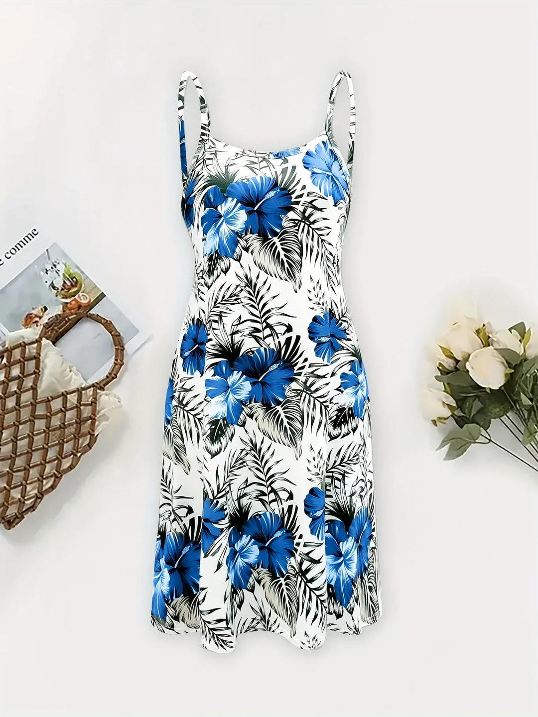 SOFI | VESTIDO SIN MANGAS CON ESTAMPADO FLORAL