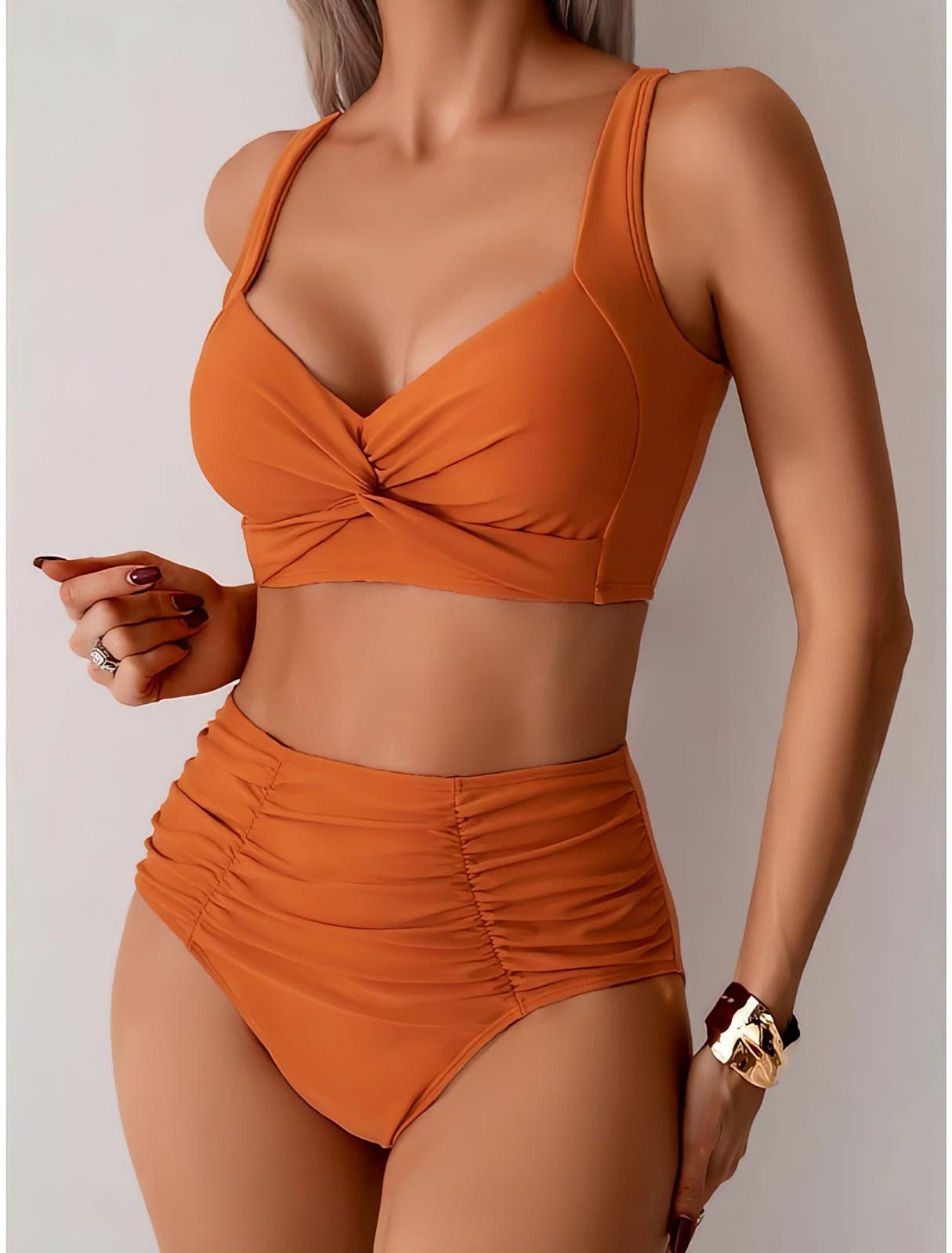 NIKI- BIKINI CON TEJIDO FRUNCIDO