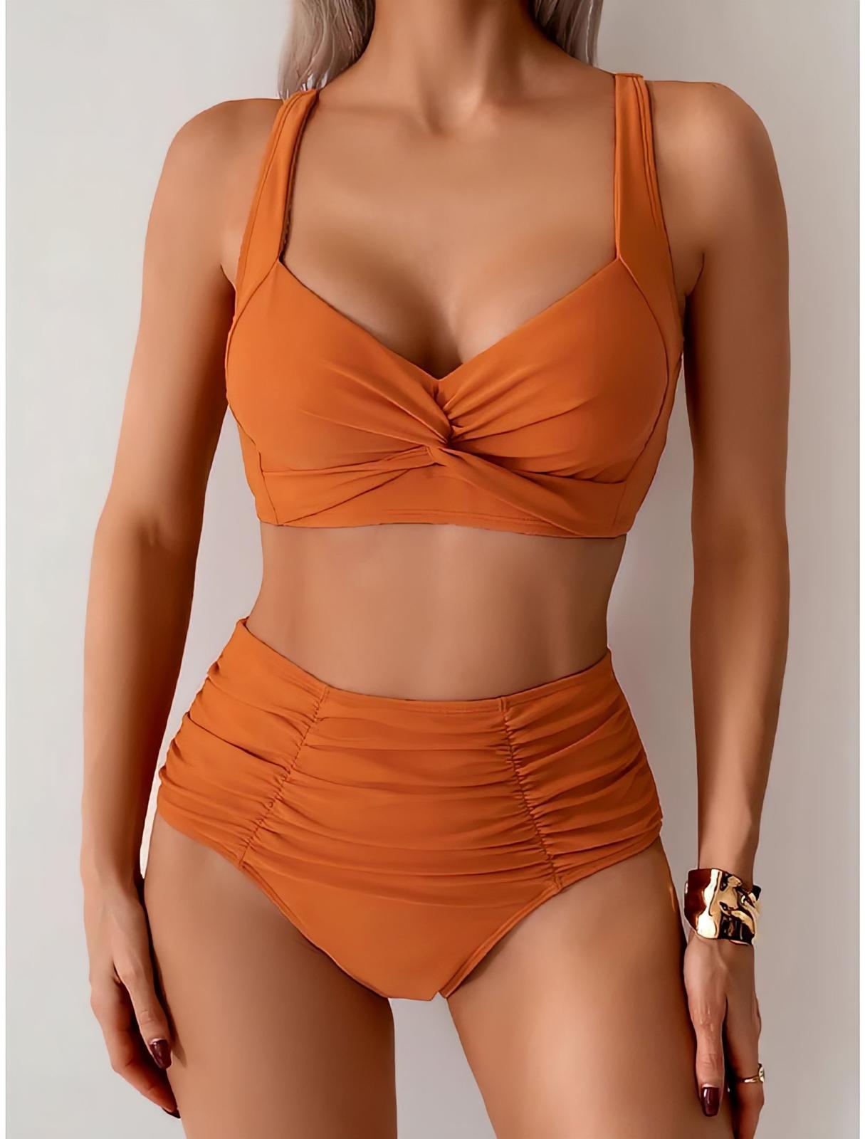 NIKI- BIKINI CON TEJIDO FRUNCIDO
