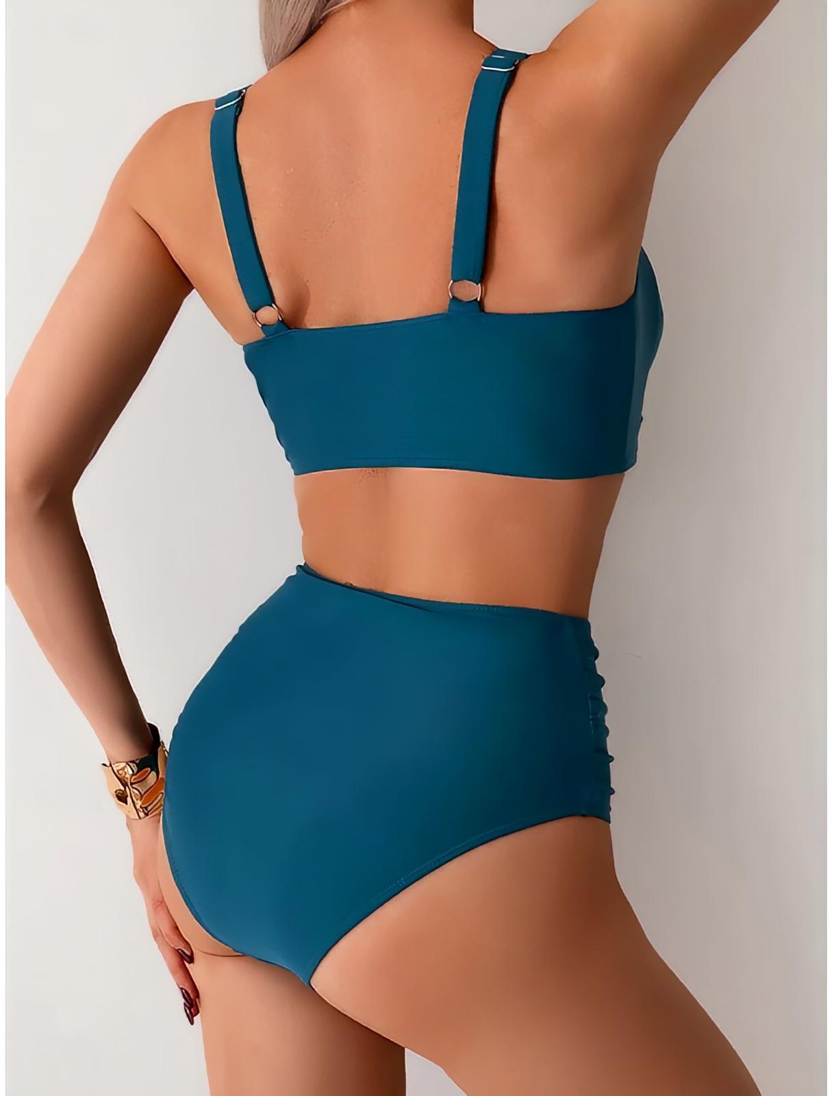NIKI- BIKINI CON TEJIDO FRUNCIDO