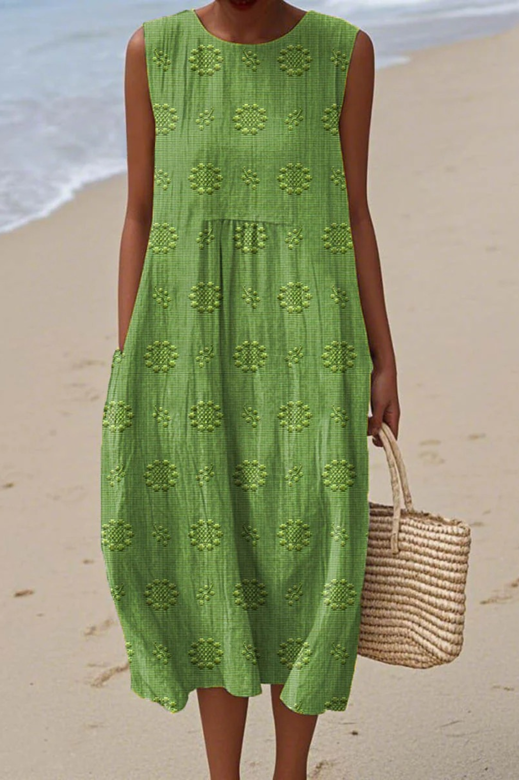 SOFI – VESTIDO ELEGANTE SIN MANGAS DE ALGODÓN