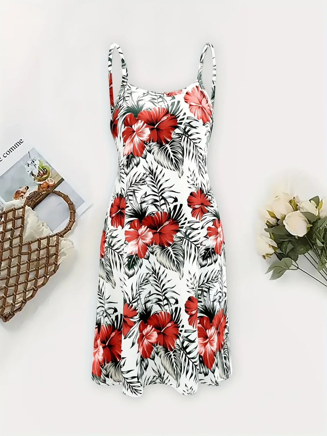 SOFI | VESTIDO SIN MANGAS CON ESTAMPADO FLORAL