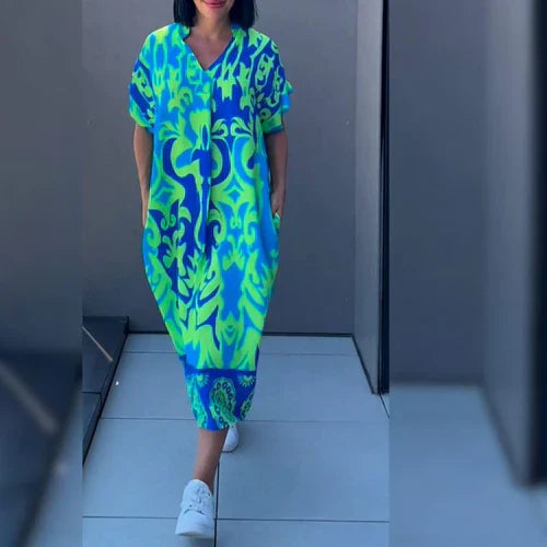 VESTIDO ELEGANTE FLORAL ELENA