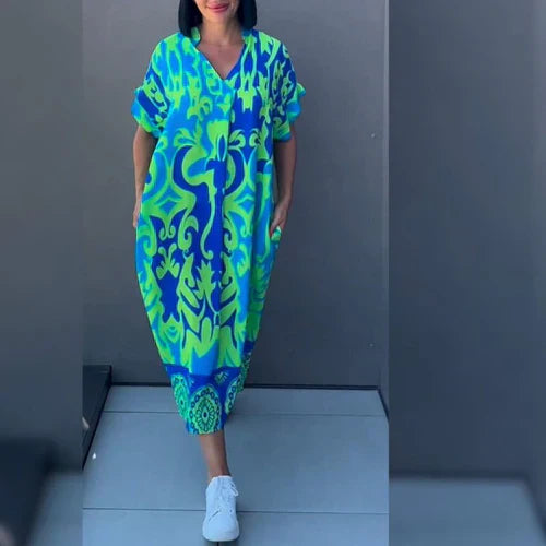VESTIDO ELEGANTE FLORAL ELENA