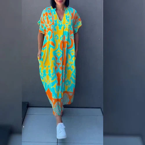 VESTIDO ELEGANTE FLORAL ELENA
