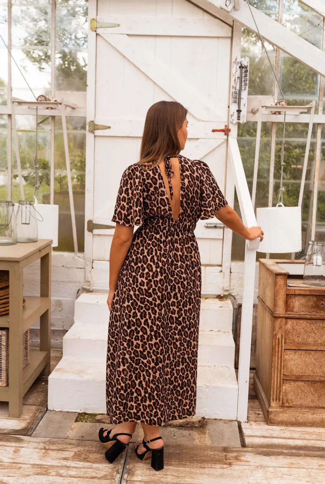 SOFI | VESTIDO LARGO ESTAMPADO DE LEOPARDO