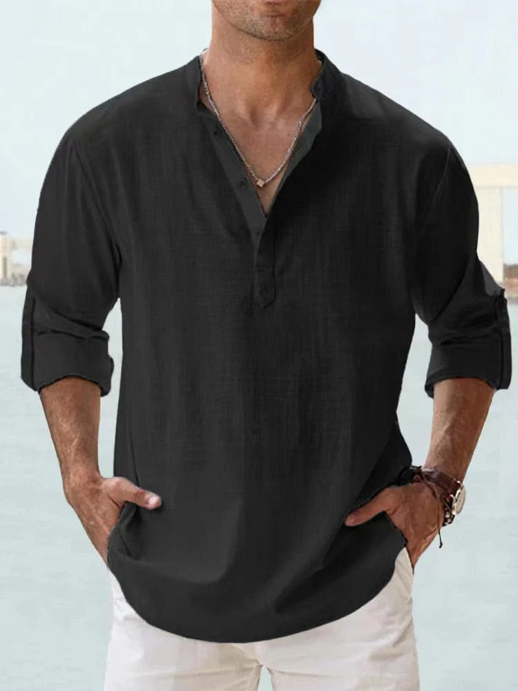 PAOLO | CAMISA DE LINO TRANSPIRABLE