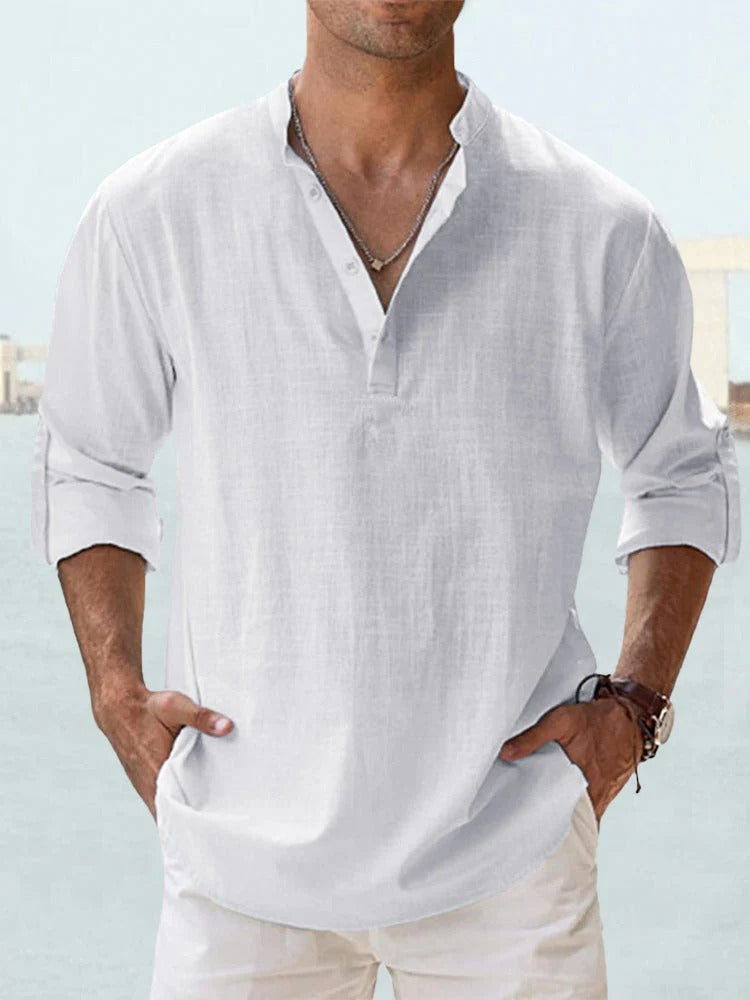 PAOLO | CAMISA DE LINO TRANSPIRABLE