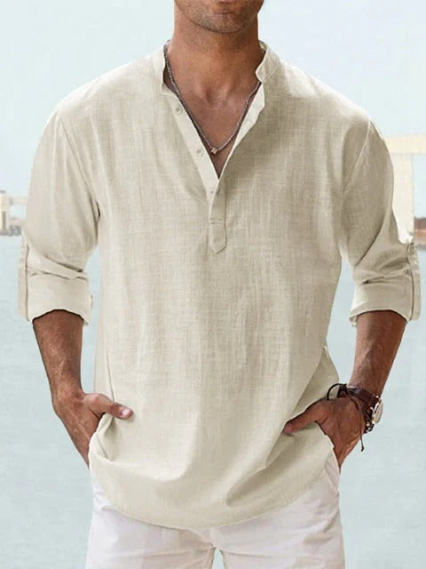 PAOLO | CAMISA DE LINO TRANSPIRABLE