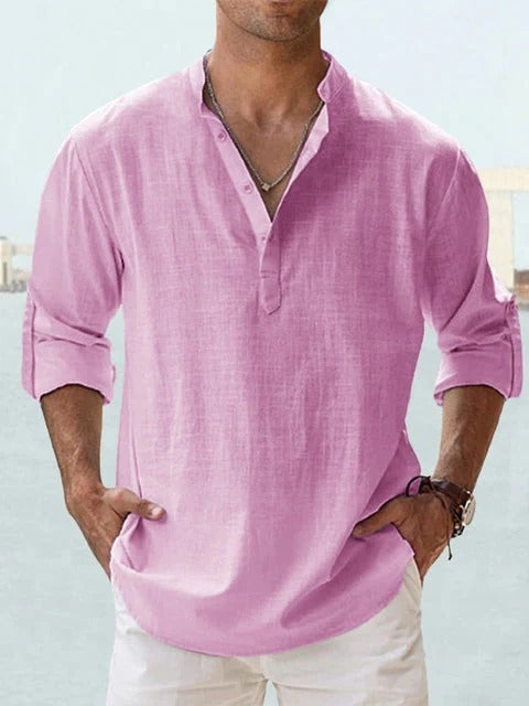 PAOLO | CAMISA DE LINO TRANSPIRABLE