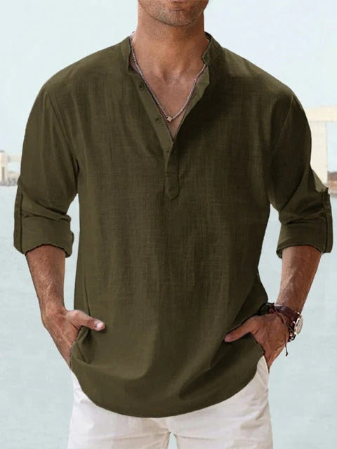 PAOLO | CAMISA DE LINO TRANSPIRABLE