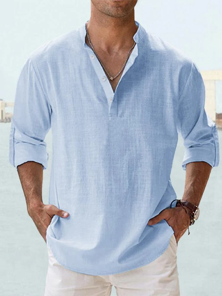 PAOLO | CAMISA DE LINO TRANSPIRABLE