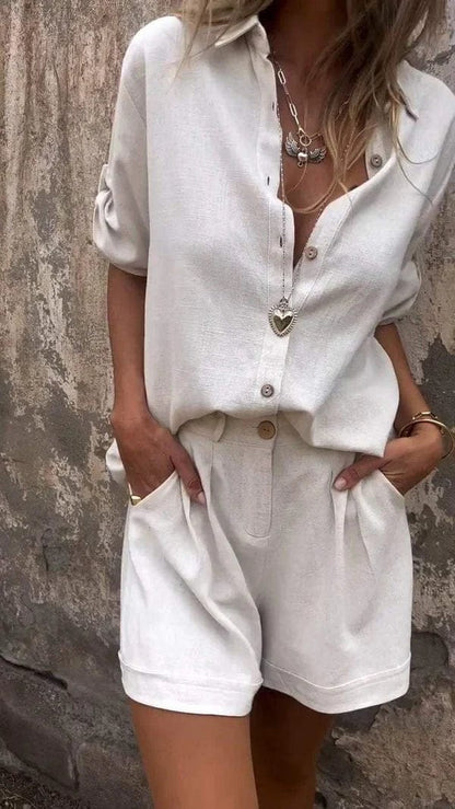 CONJUNTO DE LINO TRANSPIRABLE NATALIA