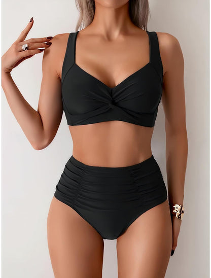 NIKI- BIKINI CON TEJIDO FRUNCIDO