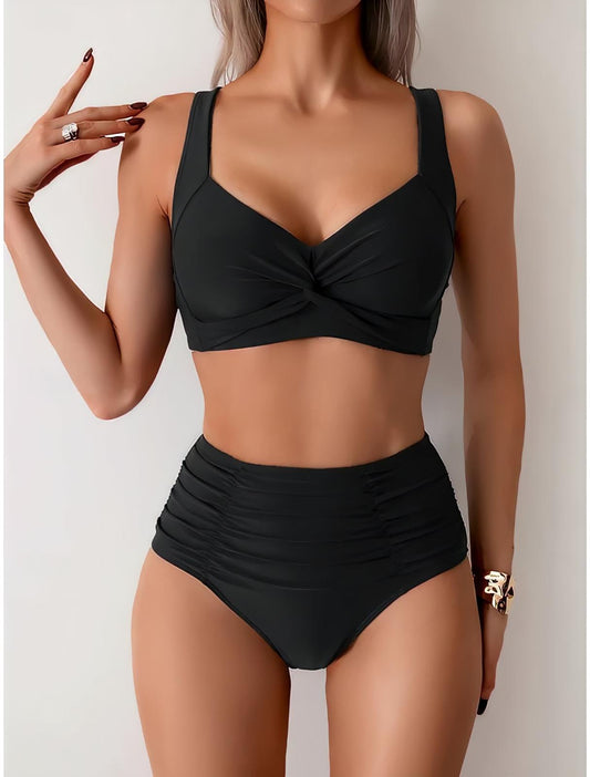 NIKI- BIKINI CON TEJIDO FRUNCIDO