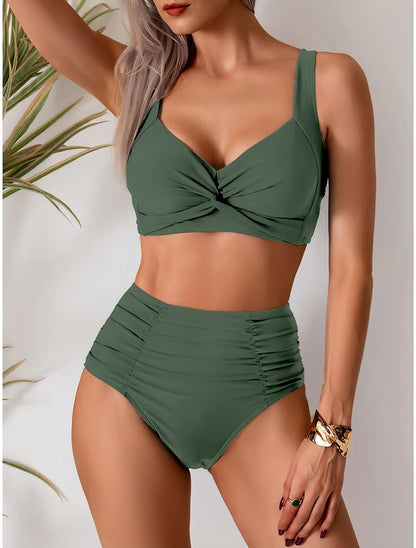 NIKI- BIKINI CON TEJIDO FRUNCIDO