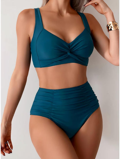 NIKI- BIKINI CON TEJIDO FRUNCIDO