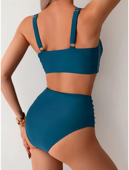 NIKI- BIKINI CON TEJIDO FRUNCIDO